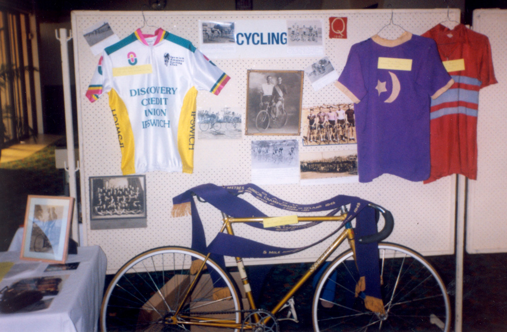 Display in Ipswich Town Hall, of Ipswich Cycle Clubs, c.1990