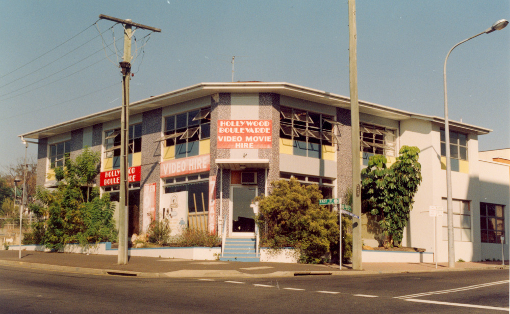 Video shop on the corner of South and East Streets, Ipswich, 1993
