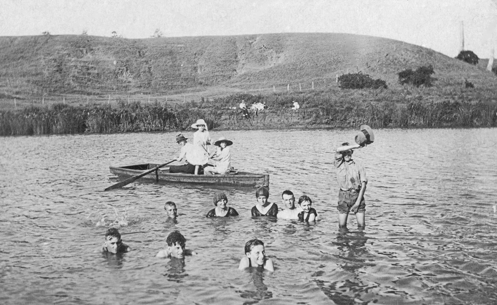 Swimming in the Bremer River, Ipswich