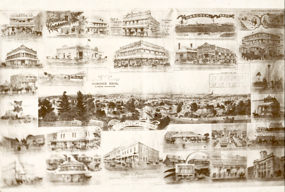 Postcard of Ipswich buildings, n.d.