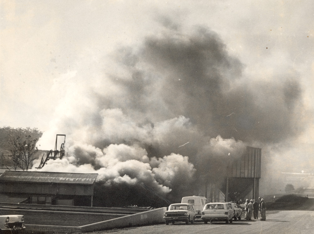 Morning of the Box Flat Mine disaster, 1972