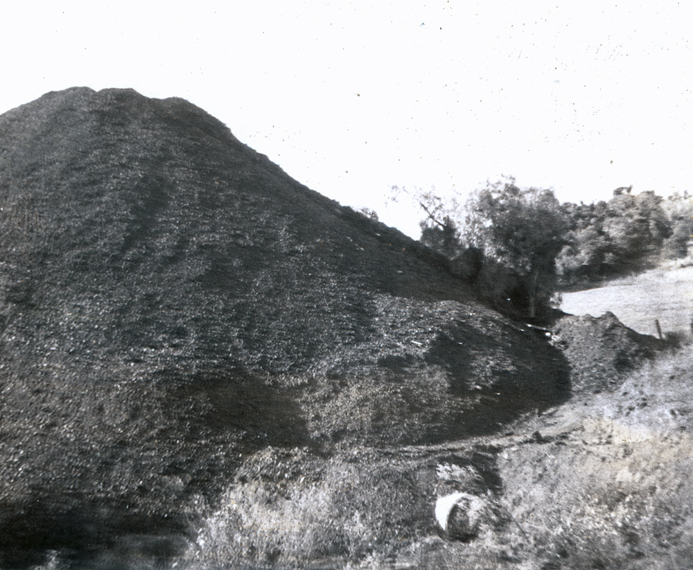 Coal heaped from the Glencoe Mine, Rosewood, n.d.