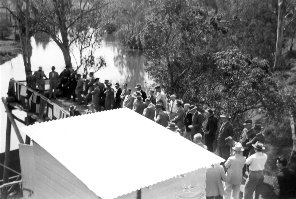 Official opening of new loading facilities, Westfalen Mine No. 2, Dinmore, Ipswich, 1953