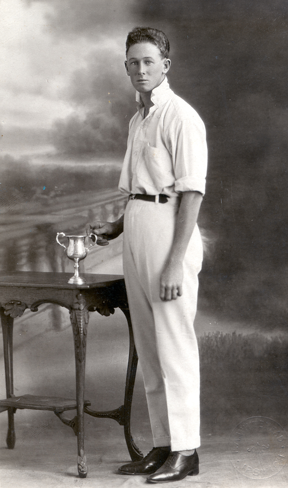 J. B. (Ben) Whyte with Freddy Betts Cup, Ipswich,  1927