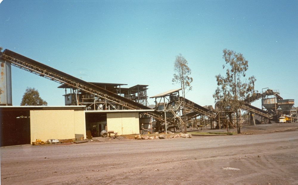 Rhondda Mine, Bundamba, Ipswich, washing plant for coal, 1985