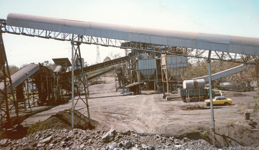 Rhondda Mine, Bundamba, Ipswich, washing plant for coal, 1985