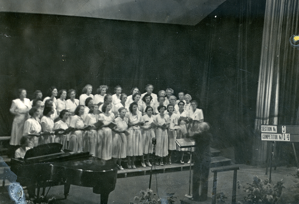 Silkstone Booval Choral Group, Ipswich, Easter early 1950s