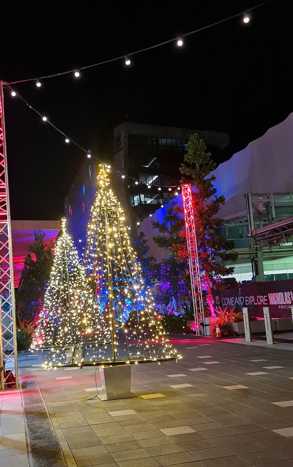 Christmas in Ipswich - Christmas Trees in St Nicholas Precinct, Nicholas Street, 2021