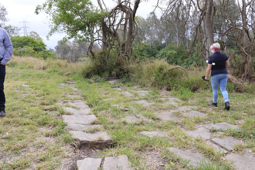 Archaeological dig at the site of the former Bremer Mills, Bundamba, 2021