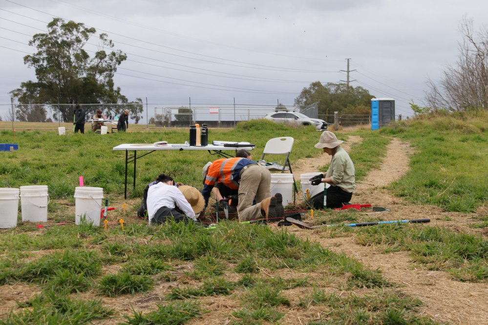 Archaeological dig at the site of the former Bremer Mills, Bundamba, 2021
