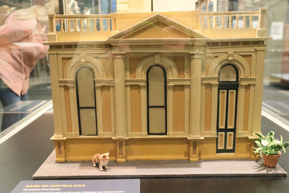 Bank of Australasia, Ipswich Mini Crafters, display at Railway Workshops Museum, North Ipswich, 2021 