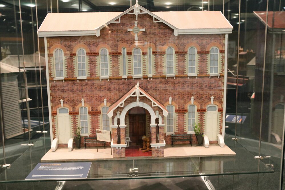 Congregational Sunday School, Ipswich Mini Crafters, display at Railway Workshops Museum, North Ipswich, 2021