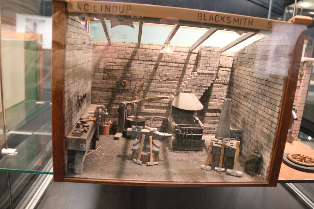 Blacksmiths, Ipswich Mini Crafters, display at Railway Workshops Museum, North Ipswich, 2021