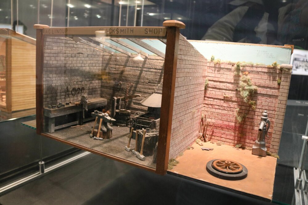 Blacksmiths, Ipswich Mini Crafters, display at Railway Workshops Museum, North Ipswich, 2021