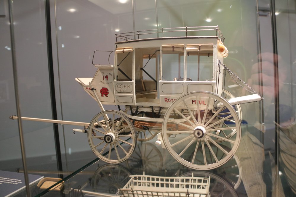 Cobb &amp; Co. Coach, Ipswich Mini Crafters, display at Railway Workshops Museum, North Ipswich, 2021