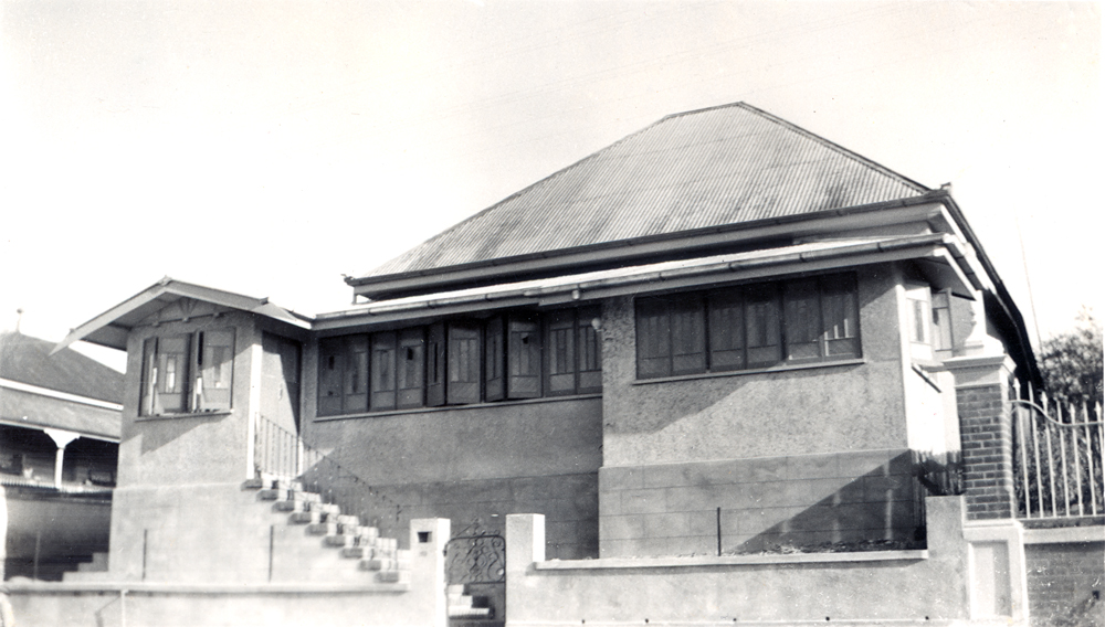 Roderick Street, Ipswich, home of the Freiberg family in the 1940s, after first renovations in the 1950s