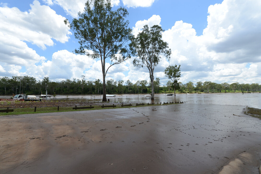 Colleges Crossing following flooding, January 2013