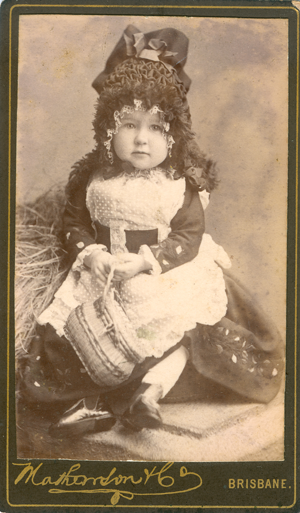 Unidentified portrait of child, Brisbane, 1880s