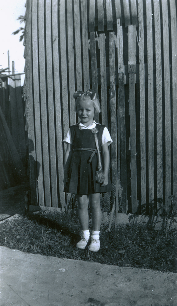 Jenny Freiberg at Ipswich Central State School Sports Day, Ipswich, 1954