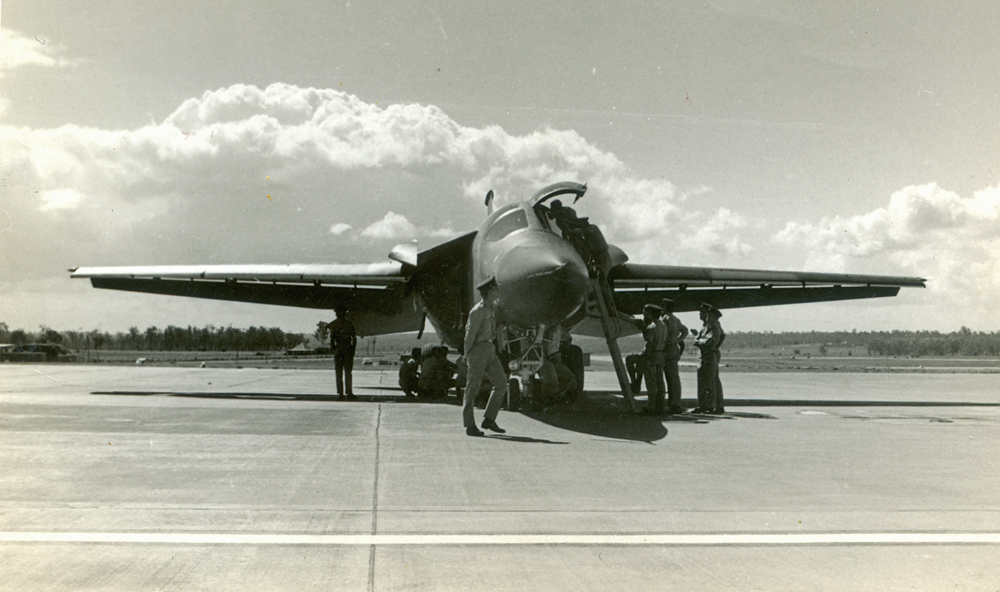 F-111 C fighter bomber, Amberley, Ipswich, 1973