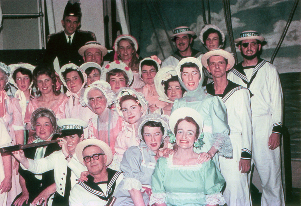 Blackstone-Ipswich Cambrian Choir cast of 'HMS Pinafore', Ipswich, August 1968