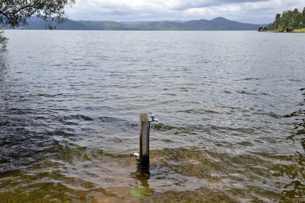 Wivenhoe Dam on Thursday, January 31, 2013.