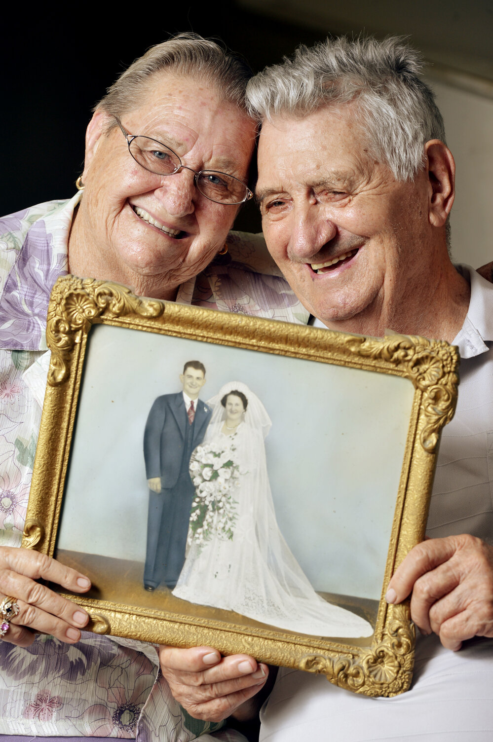 Dulcie and Mervyn Herrmann, 60th wedding anniversary, Ipswich, January 2013
