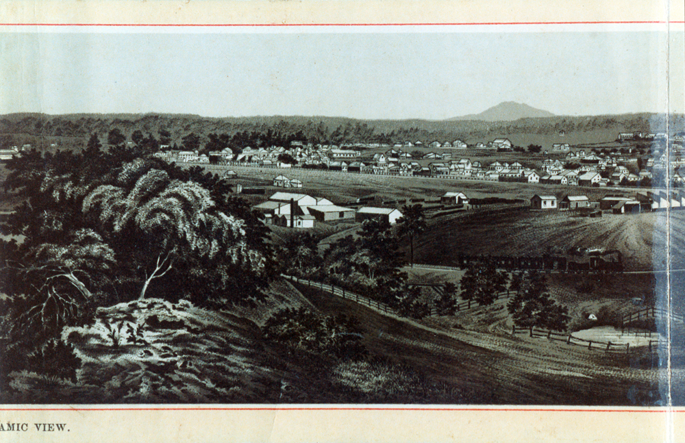 Panorama of North Ipswich from Queens Park, Ipswich, 1887 (1990s)