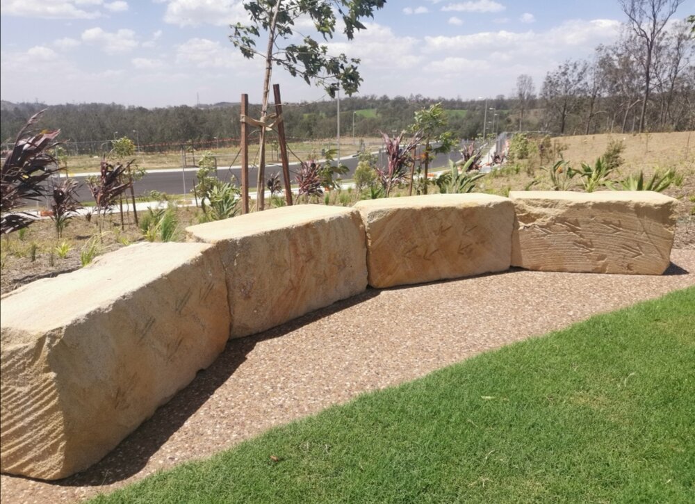 Spear Lily Park Carved stones, 2020