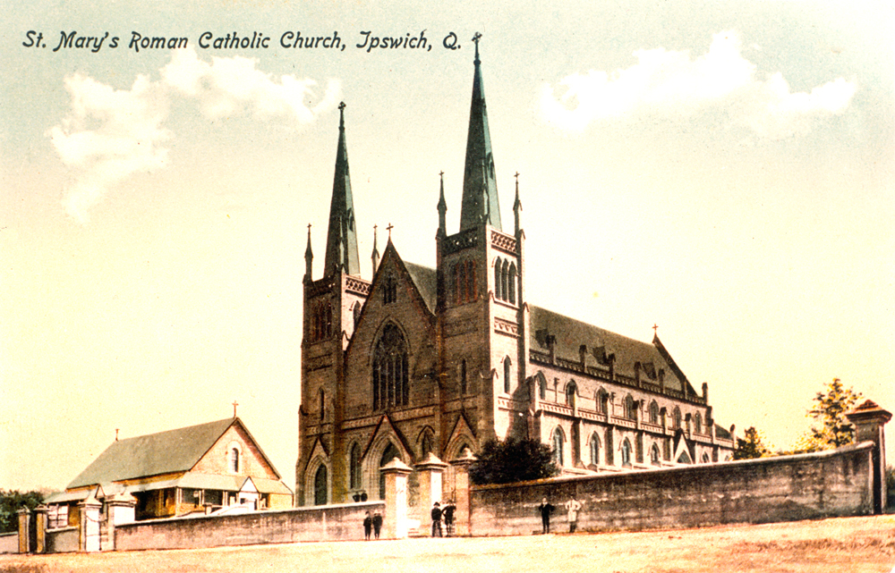St Mary's Roman Catholic Church, Ipswich, postcard,  1907-1916 (1990s)