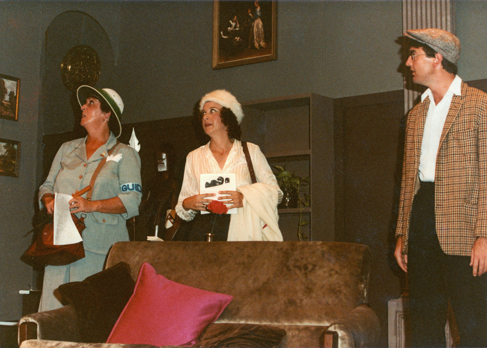 Scene from 'Post Horn Gallop' [by] Derek Benefield, performed by Ipswich Little Theatre, Ipswich, 1983