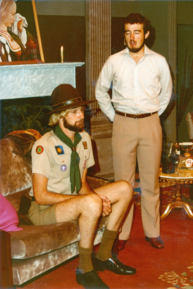 Scene from 'Post Horn Gallop' [by] Derek Benefield, performed by Ipswich Little Theatre, Ipswich, 1983