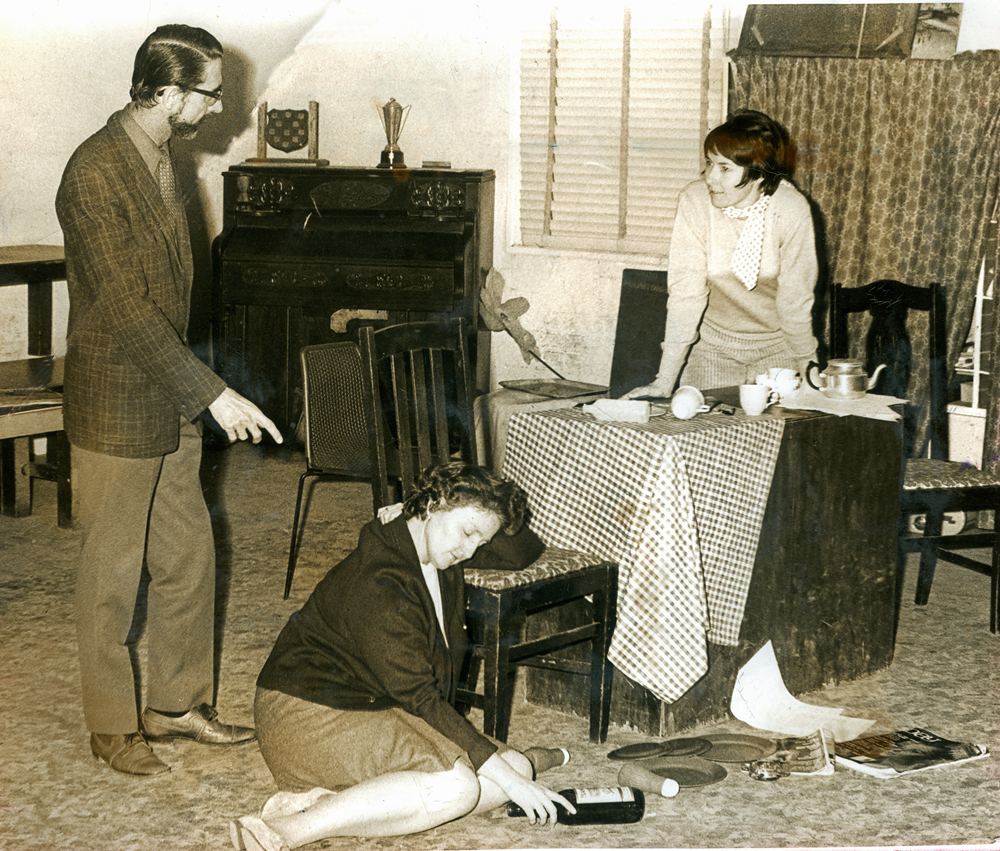 Scene from 'Woman in a Dressing Gown' [by] Ted Willis, performed by Ipswich Little Theatre, Ipswich, 1970