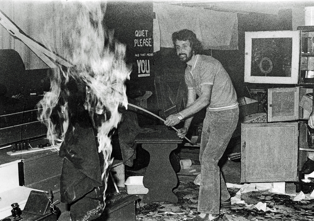 Scene from 'Clearway' [by] Vivienne Welburn, performed by Ipswich Little Theatre, Ipswich, 1973