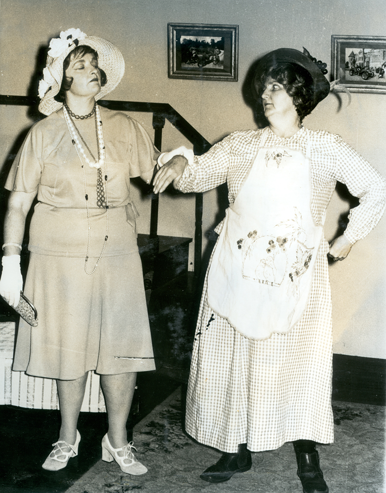 Scene from 'Rookery Nook' [by] Benn Travers, performed by Ipswich Little Theatre, Ipswich, 1974