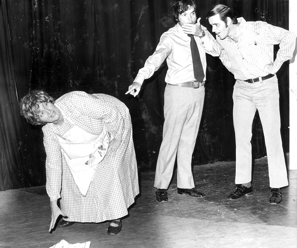 Scene from 'Rookery Nook'  [by] Benn Travers, performed by Ipswich Little Theatre, Ipswich, 1974