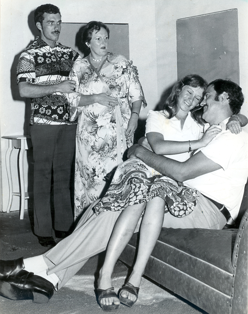 Scene from 'Don't Start Without Me'.  [by] Joyce Rayburn, performed by Ipswich Little Theatre, Ipswich, 1978