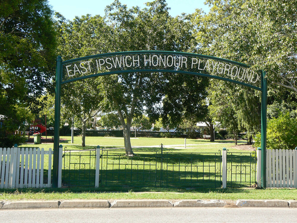 East Ipswich Honour Playground entrance, 2015