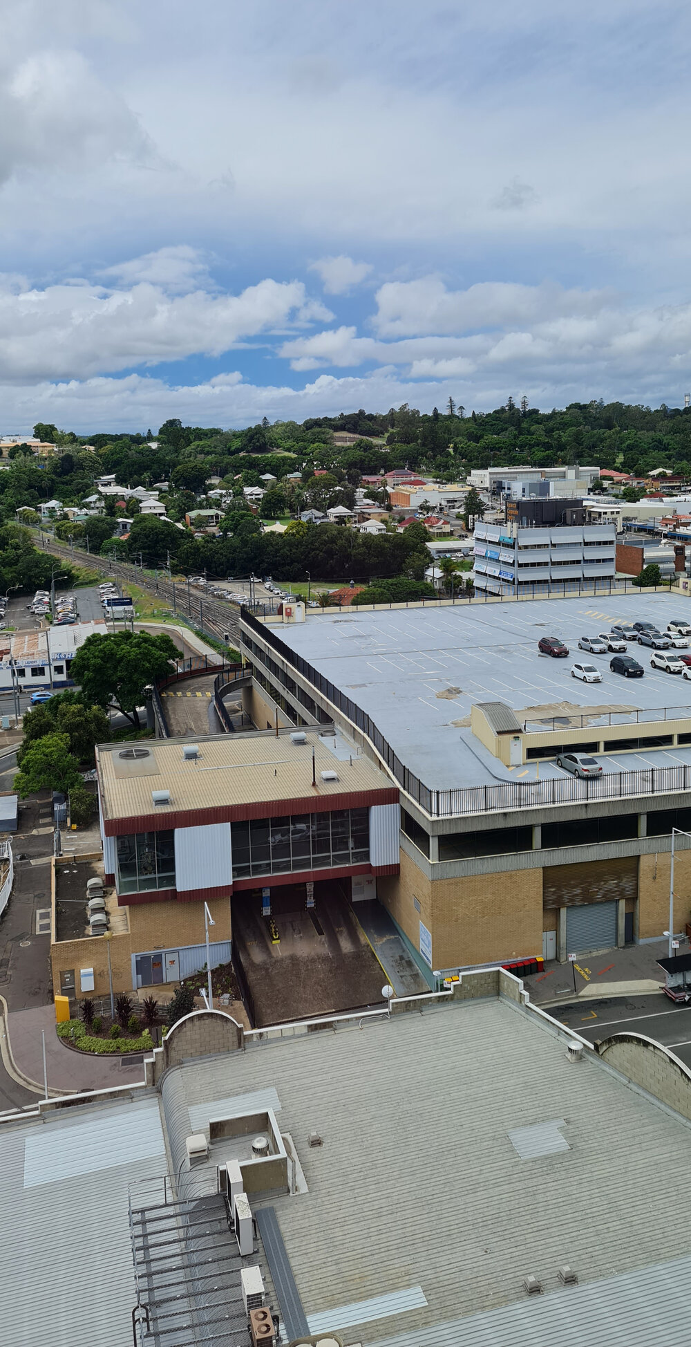 Panoramic view from 1 Nicholas Street, Ipswich, looking east, 2022