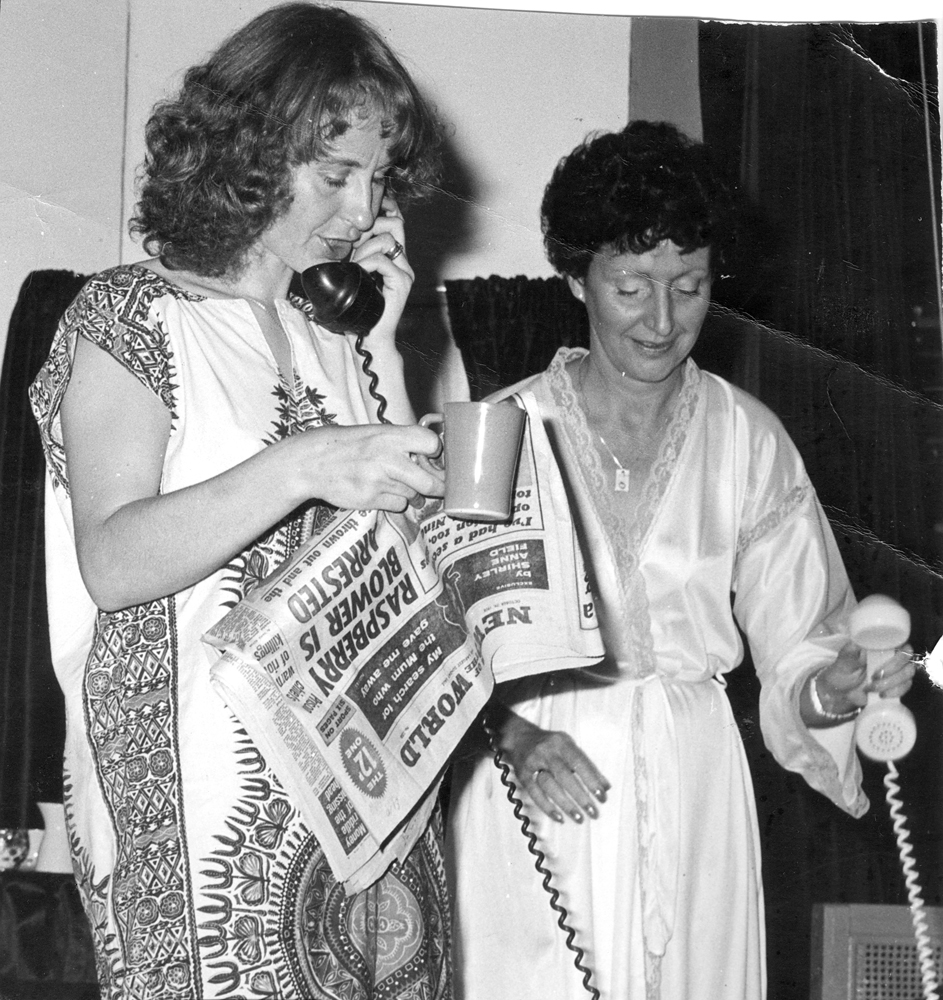 Scene from 'How the Other Half Loves'  [by] Alan Ayckbourn, performed by Ipswich Little Theatre, Ipswich, 1978