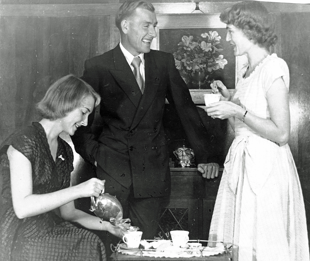 Scene from 'The Shop at Sly Corner'  by Edward Percy, performed by Ipswich Little Theatre, Ipswich, 1954