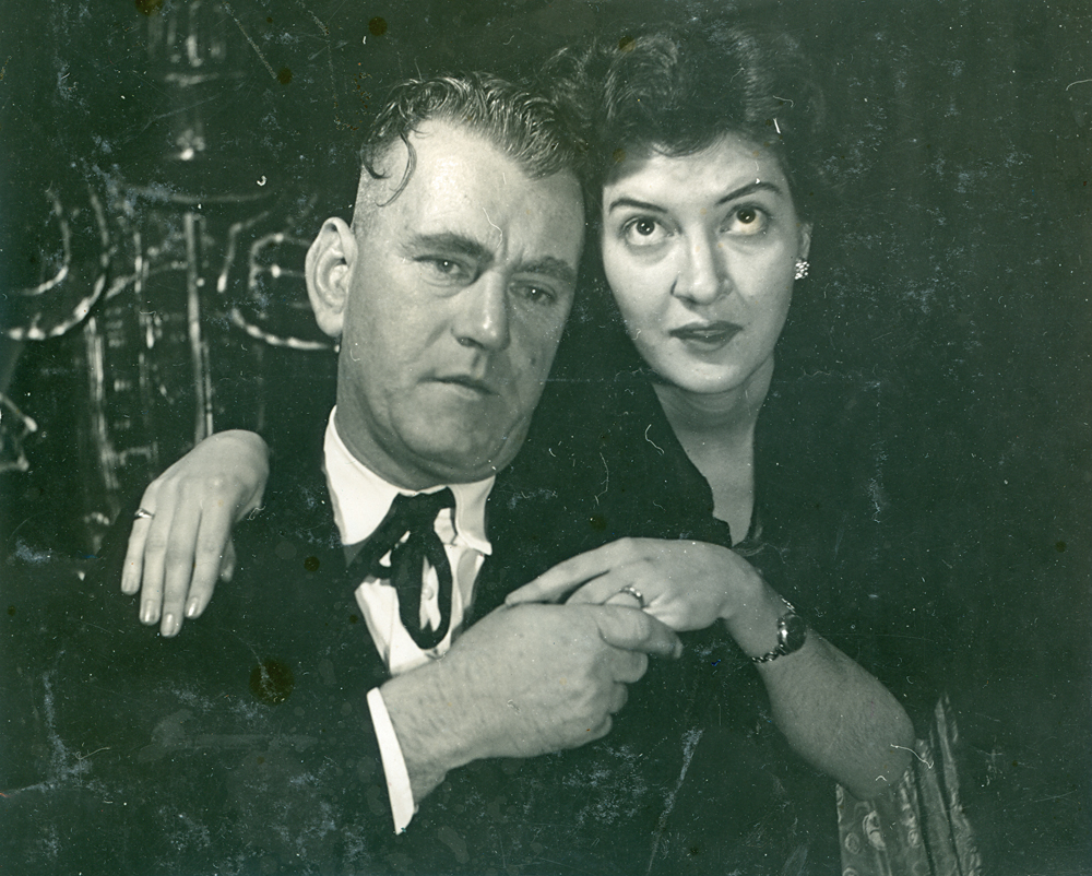 Scene from 'The Shop at Sly Corner'  by Edward Percy, performed by Ipswich Little Theatre, Ipswich, 1954
