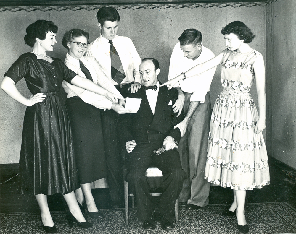 Scene from 'Till Further Orders'  [by] Wilfred Massey, performed by Ipswich Little Theatre, Ipswich, 1955