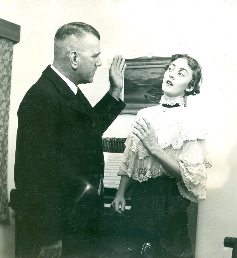 Scene from 'The Little Foxes'  [by] Lillian Hellman, performed by Ipswich Little Theatre, Ipswich, 1956
