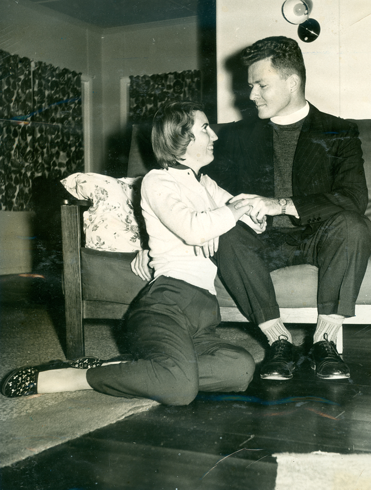 Scene from 'See How They Run'  [by] Philip King, performed by Ipswich Little Theatre, Ipswich, 1957