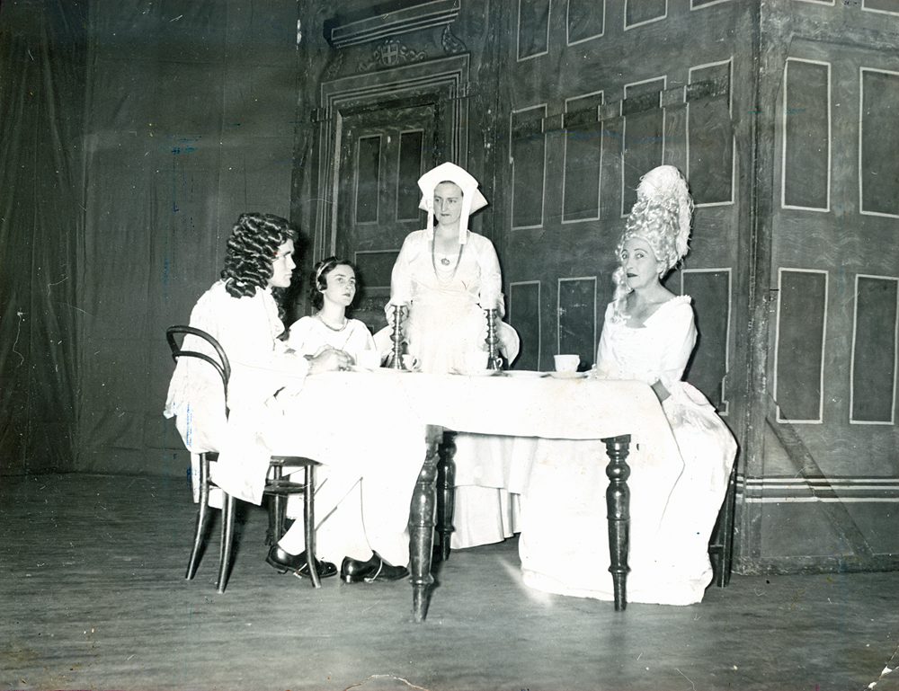 Scene from 'A Murder Has Been Arranged'  [by] Emlyn Williams, performed by Ipswich Little Theatre, Ipswich, 1958