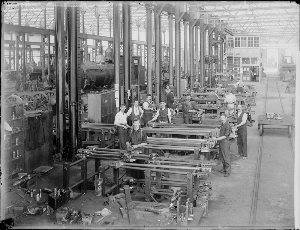 Railway workshop, unknown location, n.d.