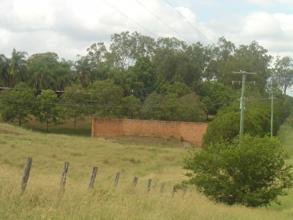 World War II Miniature Rifle Range, grenade wall, 51 Monash Road, Redbank, Ipswich, 1991