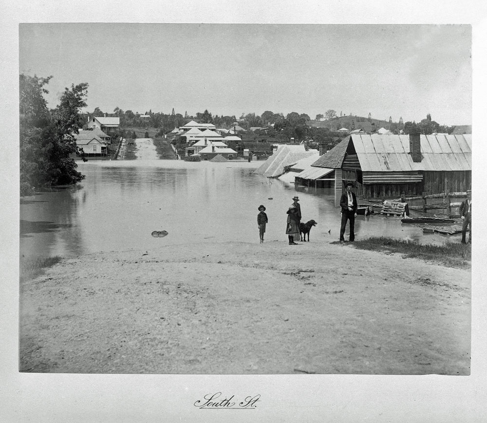 South Street in flood, Ipswich, 1893