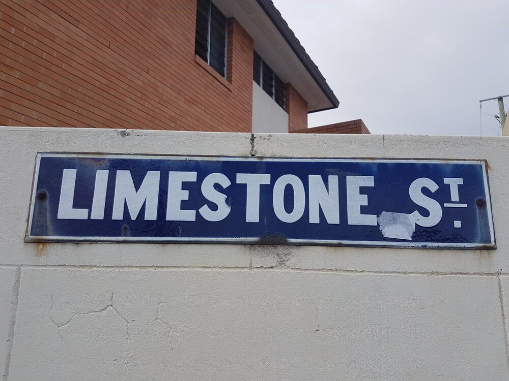Original Street Name Plate, Limestone Street, Ipswich, 2016